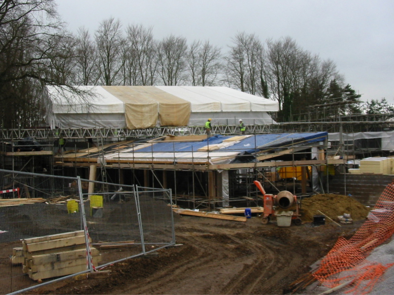 Visitor Centre under construction