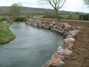 Bank erosion protection