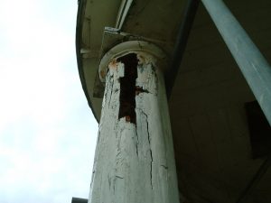 Damage to the cupola