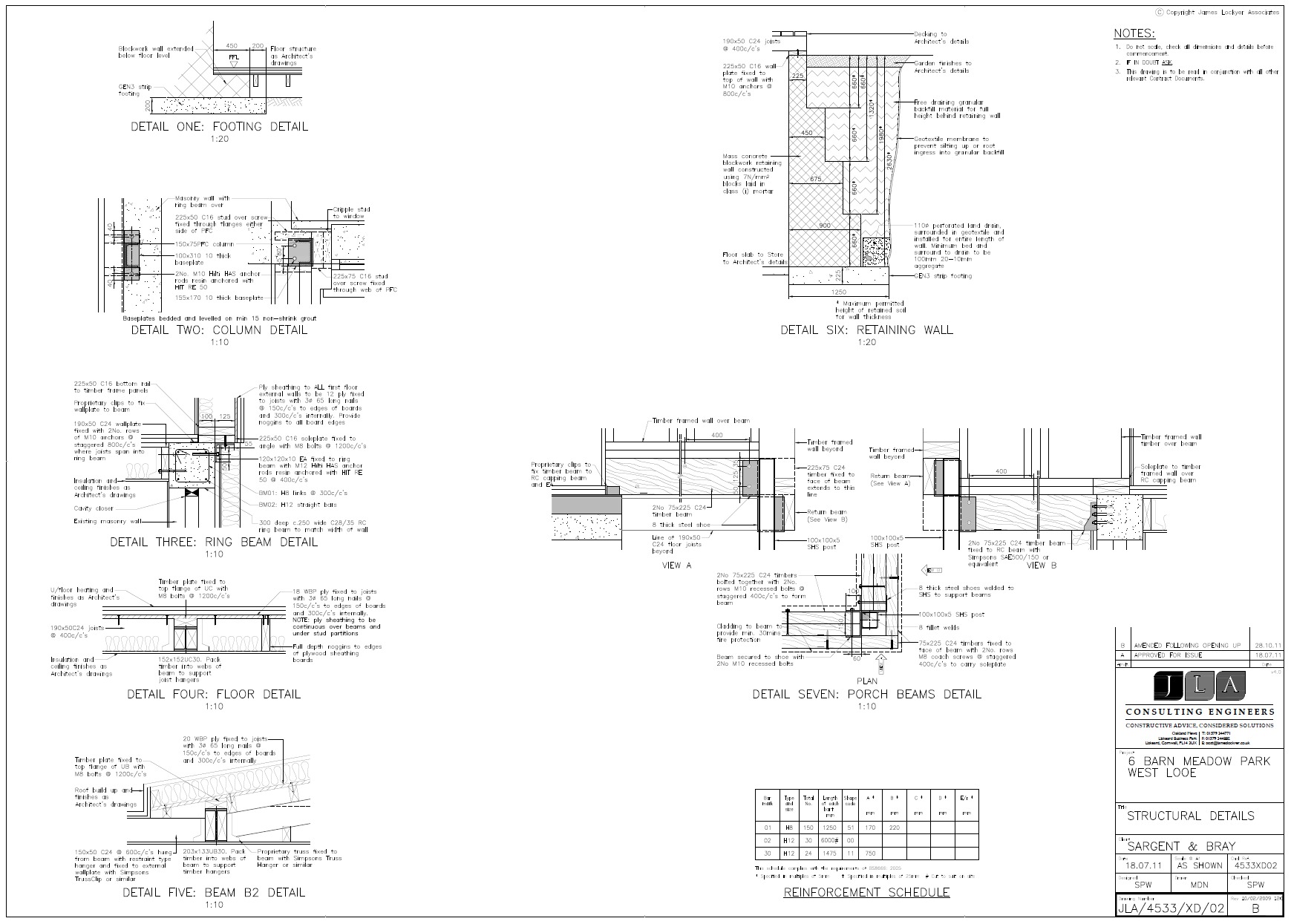 Structural details