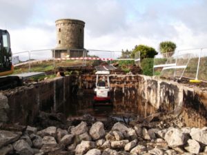 Reservoir under construction