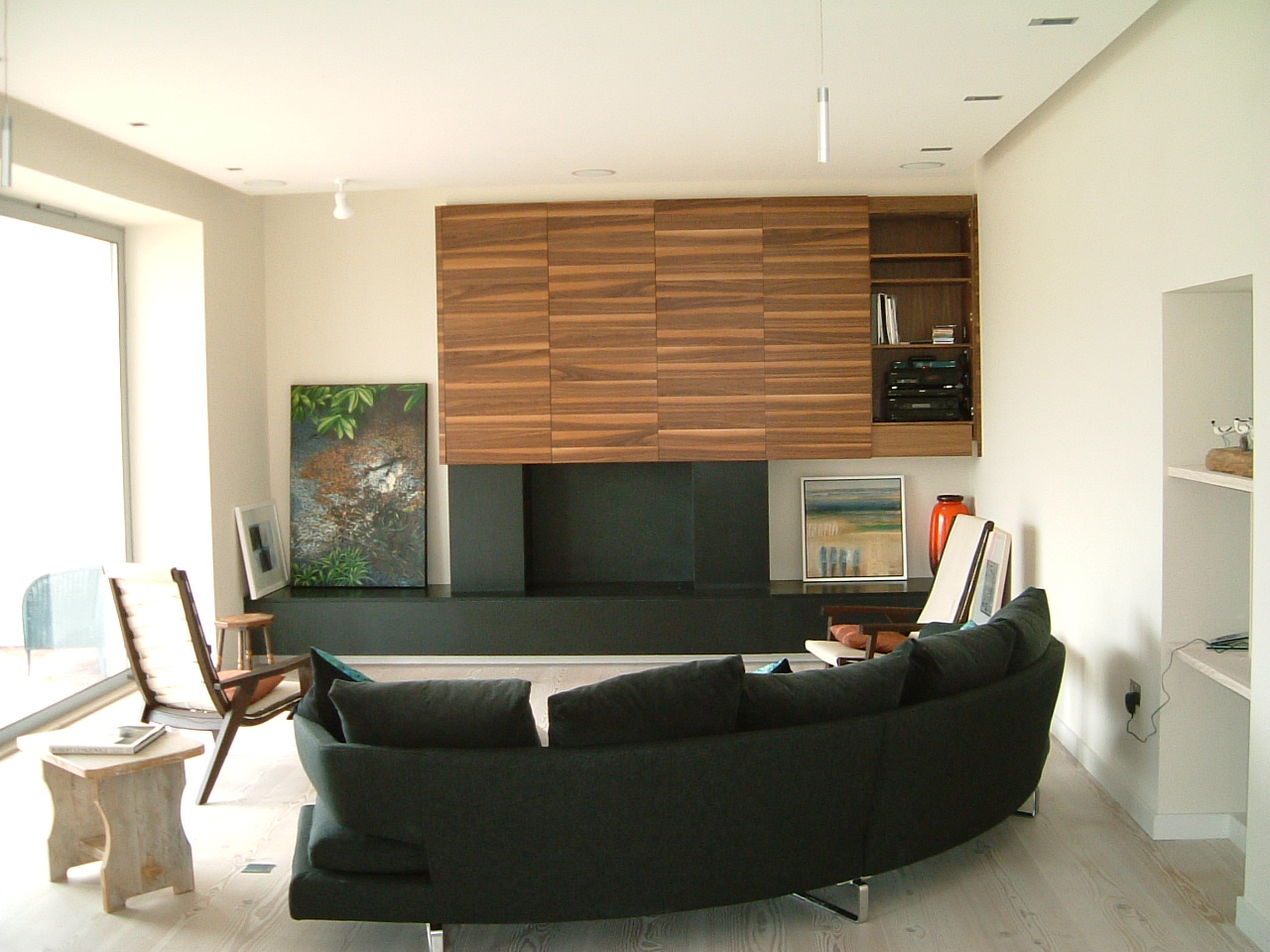 Living area, on completion of the works