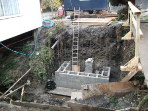 Construction of new abutments
