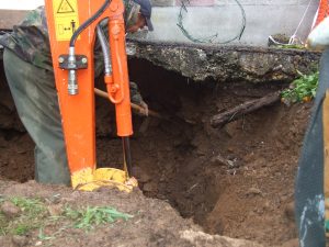 Sinkhole excavated