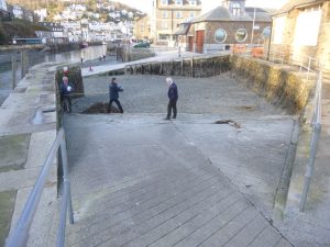 During Construction of a New Slipway