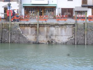 Storm Damaged Harbour Wall
