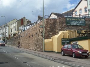 Completed retaining wall