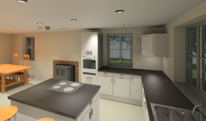 Kitchen Diner 3D model view